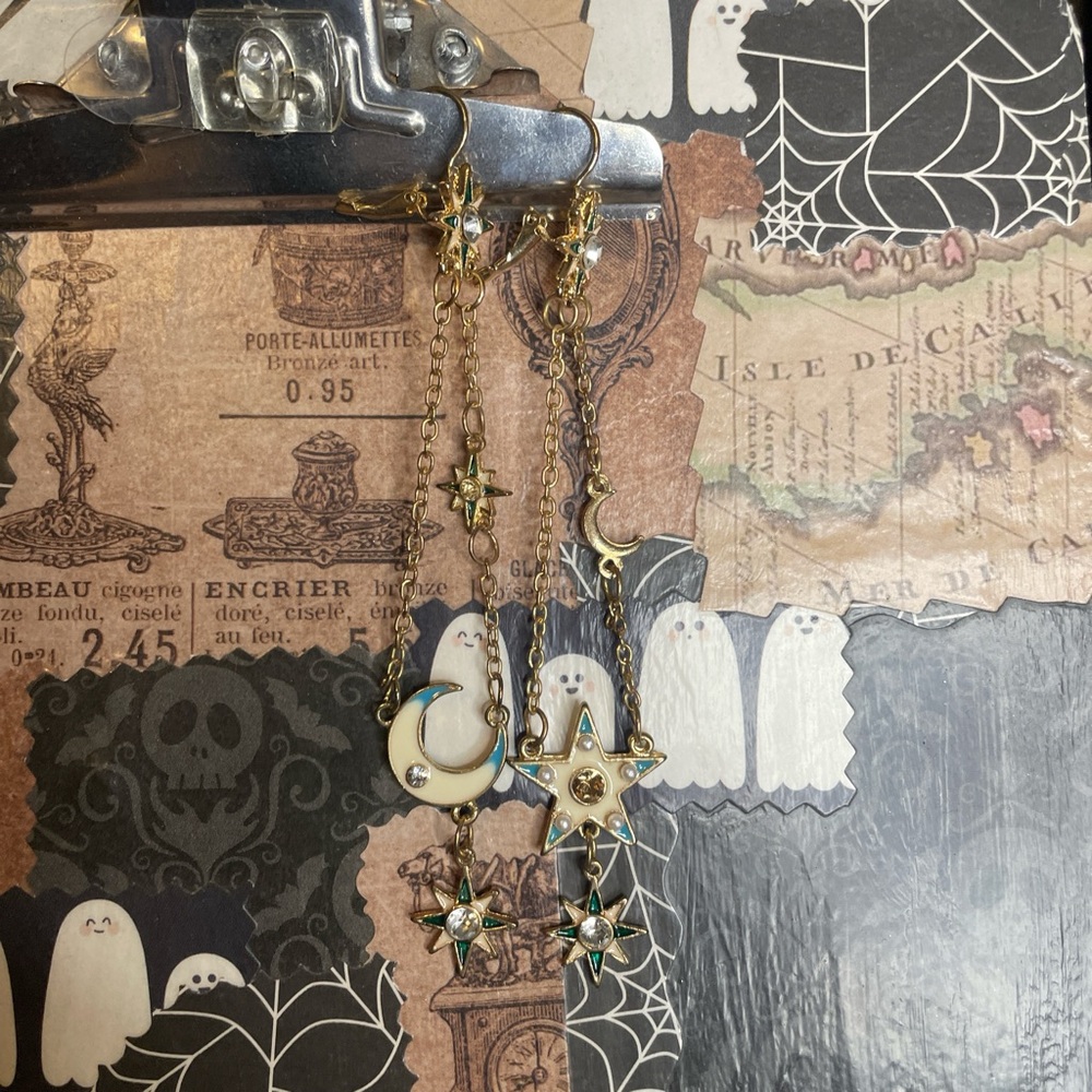 Moon & Star Earrings